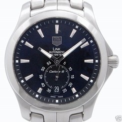 Auth TAG HEUER "Link" Calibre 6 Date WJF211A.BA0570 Automatic, Men's watch 760643056726
