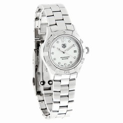 Tag Heuer Aquaracer Diamond Ladies MOP Swiss Quartz Watch WAF1415.BA0824 7612533046214