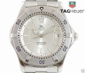 Auth TAG HEUER 2000 WK2116 SS Automatic Silver dial Men's watch