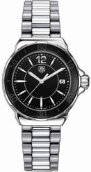 STUNNING TAG HEUER FORMULA 1 WAH1210.BA0852 BLACK CERAMIC WOMENS SWISS WATCH 760643129949