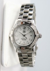  Tag Heuer Women's Aquaracer WAF1414 Stainless Steel Bracelet Watch