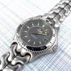 TAG Heuer Men's Grey Dial Sports Elegance Link WG1113-KO Quartz Watch - Elegant
