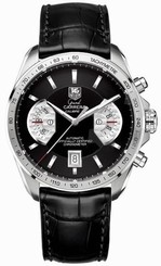 Tag Heuer Grand Carrera 43mm Steel/Leather Men's Watch CAV511A.FC6225 760643108449