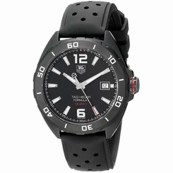 TAG HEUER MEN'S FORMULA 1 41MM RUBBER BAND AUTOMATIC WATCH WAZ2115.FT8023