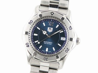 Pre-owned Tag Heuer WK2117 200M Classics Navy Dial Stainless Steel Mens Watch,IC