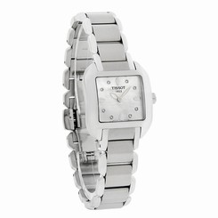 Tissot T-Wave Ladies Mop Diamond Dial Swiss Quartz Watch T02.1.285.74 758499225175