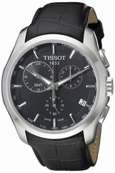 Tissot T-Trend Couturier Chronograph GMT Black Dial Mens Watch T0354391605100