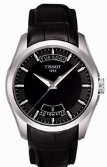 Tissot Couturier men's black dial strap watch***T0354071605100***