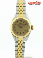 Vintage Tudor Oysterdate 92313 14K Gold/Stainless Steel Dress Women's Watch