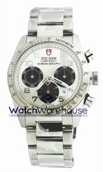 Tudor 42000-95730 WHI ARAB Fastrider Chronograph White Dial Men Watch New Orig