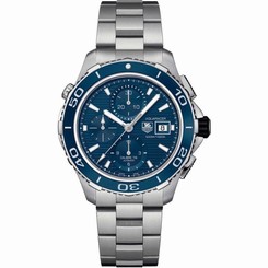 TAG HEUER MEN'S STEEL BRACELET & CASE AUTOMATIC BLUE DIAL WATCH CAK2112.BA0833 7612533106925