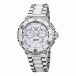 Tag Heuer Formula 1 Women's Diamonds 41mm Chronograph Date Watch CAH1213.BA0863 7612533094666