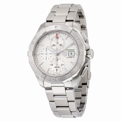 Tag Heuer Aquaracer Chronograph Automatic Silver Dial Stainless Steel Mens