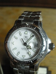 TAG Heuer Ladies 6000 Series White Dial Stainless Steel Quartz Model WH1311