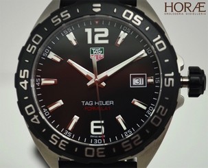 Tag Heuer Men's Formula 1 Quartz black dial rubber WAZ1110.FT8023 Titanium NEW