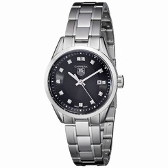 TAG Heuer Women's WV1410.BA0793 Carrera Diamond-Accented Stainless Steel Watch