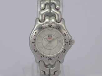 SWISS Tag Heuer SEL Professional 200m quartz date SS bracelet women diver watch