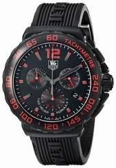 TAG Heuer Men's CAU111D.FT6024 Analog Display Quartz Black Watch New