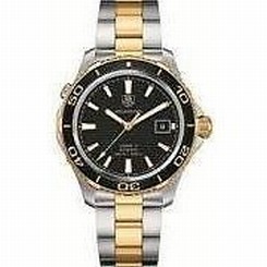 WAK2122.BB0835 Tag Heuer Aquaracer Automatic Black Dial Two-tone Mens Watch WAK2