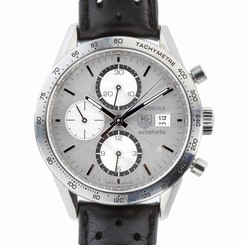 Tag Heuer Carrera Chronograph Tachymeter Silver Dial Steel 41 mm CV2017.BA0786
