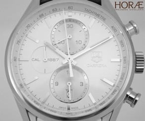 Tag Heuer Men's Carrera Calibre 1887 automatic chronograph 41mm silver dial