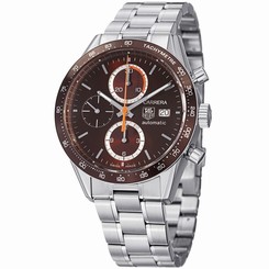 TAG Heuer Carrera Automatic Brown Chronograph Tachymeter Watch CV2013.BA0794