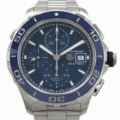 Pre-Owned Tag Heuer Aquaracer Chrono SS Blue Dial Men's Auto Watch CAK2112, MR