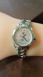Tag Heuer Ladies Link Stainless Steel Diamond Dial WJF131B