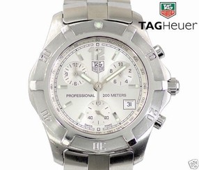Auth TAG HEUER "Exclusive" Chronograph CN1111 Water-resistant 200m Quartz, Men's