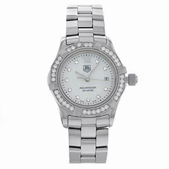 WAF1416.BA0824 Tag Heuer Women's Aquaracer White Diamond Stainless Steel 7612533046238