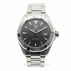 TAG Heuer Auto Aquaracer Anthracite Dial Mens Watch WAY2113 BA0910 RRP ��1600