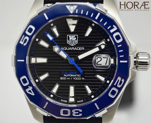 Tag Heuer Men's Aquaracer 300m Automatic black dial 41mm WAY211B.FC6363 textile
