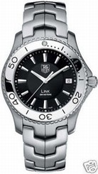GIFT IDEA TAG HEUER LINK WJ1110.BA0570 SWISS STEEL MEN'S BLACK ORIGINAL WATCH