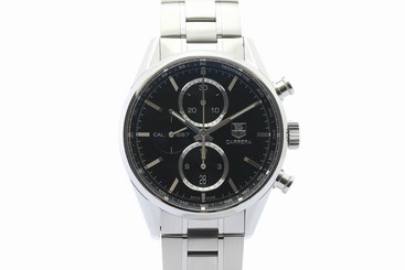 Pre-owned Tag Heuer Carrera Chronograph SS Automatic CAR2110-3 SS Men's Watch,AS