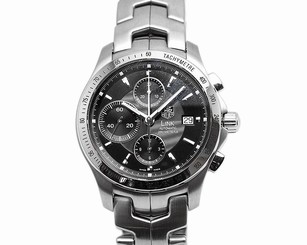 Pre-Owned TAG HEUER Link Chronograph CJF2110.BA0594 Men's SS/AT Gray Dial, MD