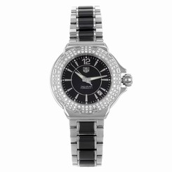 TAG Heuer Formula One WAH1214.BA0859 Steel & Ceramic Quartz Ladies Watch 787637396583