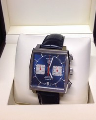 Tag Heuer Monaco CAW2111 - 39mm Blue Dial - Box & Paperwork - 2016 - Unworn