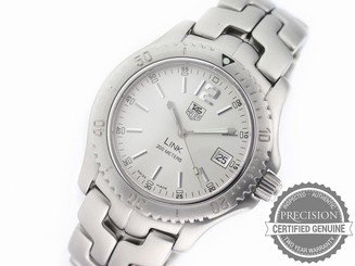 TAG HEUER LINK WT1112 QUARTZ SILVER MEN'S DIVER DATE WT1112.BA0550