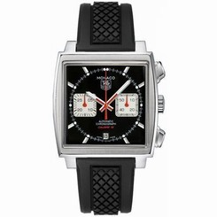 TAG Heuer Men's CAW2114FT6021 Monaco Black Dial Watch