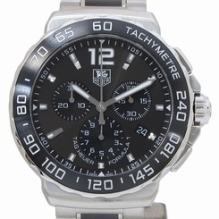 Pre-Owned Tag Heuer Formula 1 Chrono SS Black Dial Men's Wristwatch CAU1115, MR