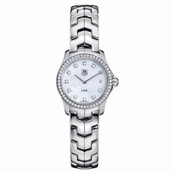 TAG Heuer Women's WJF1417.BA0589 Link Diamond Accented Bezel and Dial Watch