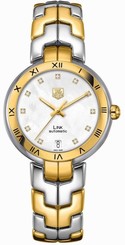 Tag Heuer Link Two-tone Diamond Automatic Ladies Watch WAT2351.BB0957 7612533101319