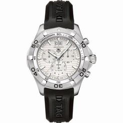 Tag Heuer CAF101F.FT8011 Mens Silver Dial Analog Quartz Watch with Rubber Strap 845960021999