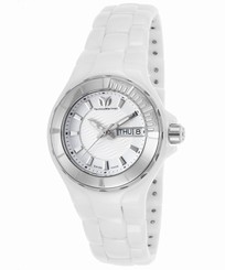 TechnoMarine TE-110022C Women's Cruise White Ceramic and Dial Stainless Steel