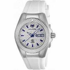 TECHNOMARINE WOMEN'S EVA LONGORIA 34MM SILICONE BAND QUARTZ WATCH TM-416039