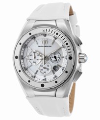 TechnoMarine TM-215033 Women's Manta Ray Chrono White Genuine Leather Mother