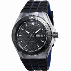 TECHNOMARINE MEN'S CRUISE 45MM SILICONE BAND STEEL CASE QUARTZ WATCH TM-115183