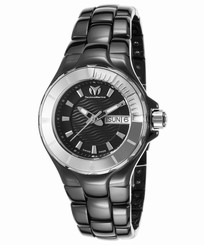 TechnoMarine TE-110026C Women's Cruise Black Ceramic and Dial Stainless Steel