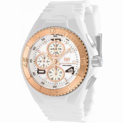 TECHNOMARINE WOMEN'S CRUISE 40MM WHITE SILICONE BAND QUARTZ WATCH TM-115295