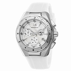 TechnoMarine Unisex 110005 Cruise Steel Chronograph White MOP Dial Watch
